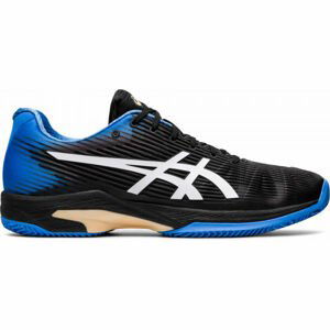 Asics SOLUTION SPEED FF CLAY Pánská tenisová bota, Černá,Bílá,Modrá, velikost 9.5