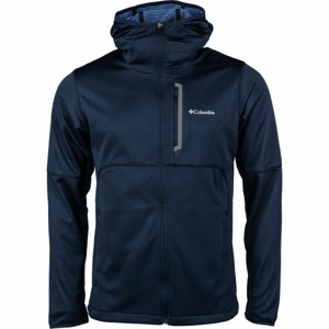 Columbia TECH TRAIL FULL ZIP HOODIE tmavě modrá M - Pánská mikina