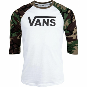 Vans MN CLASSIC RAGLAN bílá S - Pánské triko