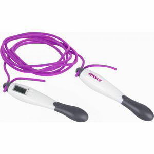 Fitforce DIGI JUMP ROPE Digitální švihadlo, fialová, velikost 275