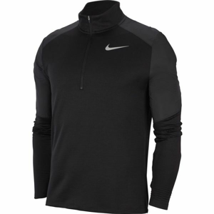 Nike PACER HYBRID PO GX FF M Pánský běžecký top, Černá,Bílá,Tmavě šedá, velikost