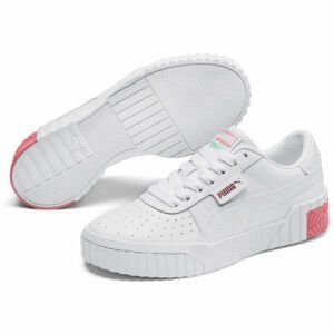 Puma CALI JR Dívčí volnočasová obuv, Bílá,Růžová, velikost 3