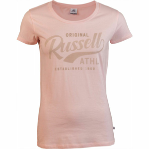 Russell Athletic ORIGINAL S/S CREWNECK TEE SHIRT růžová L - Dámské tričko