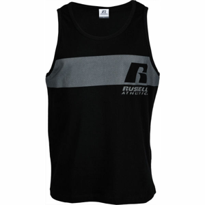 Russell Athletic R BANDED SINGLET černá L - Pánské tílko