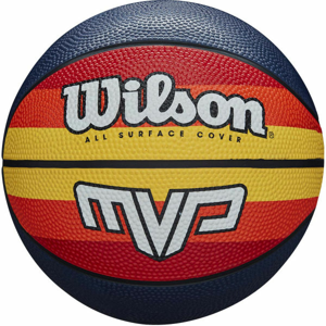 Wilson MVP MINI RETRO ORYE Basketbalový míč, Tmavě modrá,Mix,Bílá, velikost 3