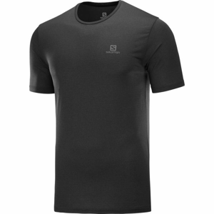 Salomon AGILE TRAINING TEE M Pánské triko, černá, velikost S