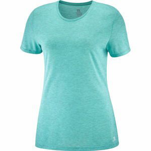 Salomon COMET CLASSIC TEE W HEATHER zelená XL - Dámské triko