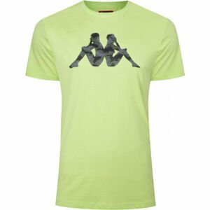 Kappa LOGO GIERMO Pánské tričko, Světle zelená,Černá, velikost