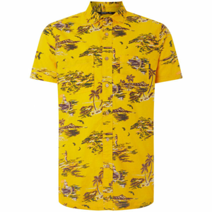 O'Neill LM TROPICAL S/SLV SHIRT žlutá S - Pánská košile