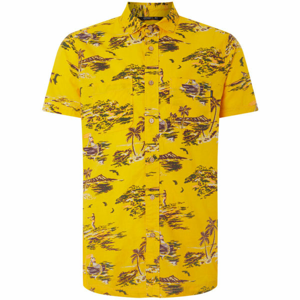 O'Neill LM TROPICAL S/SLV SHIRT Pánská košile, žlutá, velikost L