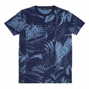 O'Neill LB ISAAC AOP T-SHIRT Chlapecké tričko, Tmavě modrá,Světle modrá, velikost