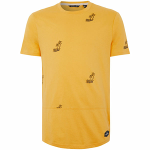O'Neill LM PALM AOP T-SHIRT žlutá XL - ;Pánské tričko
