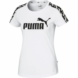 Puma AMPLIFIED TEE bílá XL - Dámské sportovní triko