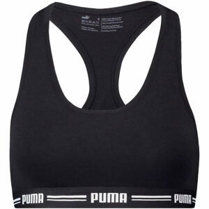 Puma ICONIC RACER BACK TOP 1P Sportovní podprsenka, Černá,Bílá, velikost