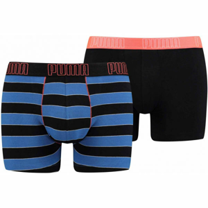 Puma YD BOLD STRIPE BOXER 2P černá XL - Pánské boxerky