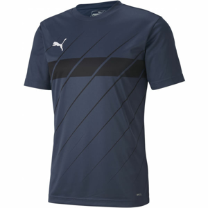 Puma FTBL PLAY GRAPHIC SHIRT tmavě modrá L - Pánské triko