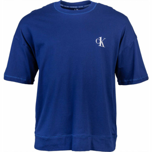 Calvin Klein S/S CREW NECK Pánské tričko, Tmavě modrá,Bílá, velikost XL