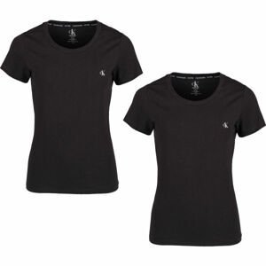 Calvin Klein S/S CREW NECK 2PK černá XL - Dámské tričko