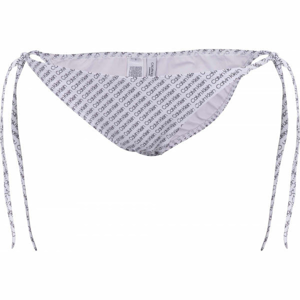 Calvin Klein STRING SIDE TIE-PRINT fialová M - Dámský spodní díl plavek