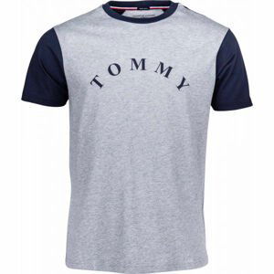 Tommy Hilfiger CN SS TEE LOGO Pánské tričko, šedá, velikost M