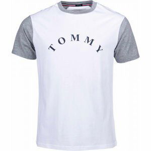 Tommy Hilfiger CN SS TEE LOGO bílá S - Pánské tričko