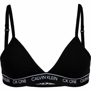 Calvin Klein UNLINED TRIANGLE Dámská podprsenka, Černá,Bílá, velikost XS