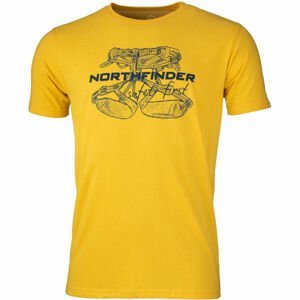 Northfinder DEWIN Pánské triko, Žlutá,Tmavě modrá, velikost