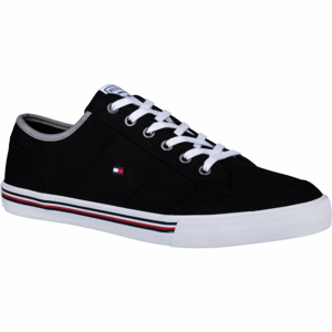 Tommy Hilfiger CORE CORPORATE TEXTILE SNEAKER černá 43 - Pánské tenisky