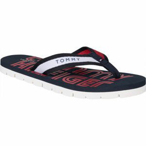 Tommy Hilfiger SPORTY FEMININE BEACH SANDAL Tmavě modrá 38 - Dámské žabky