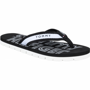 Tommy Hilfiger SPORTY FEMININE BEACH SANDAL Černá 39 - Dámské žabky