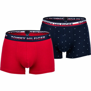 Tommy Hilfiger 2P TRUNK PRINT červená L - Pánské boxerky