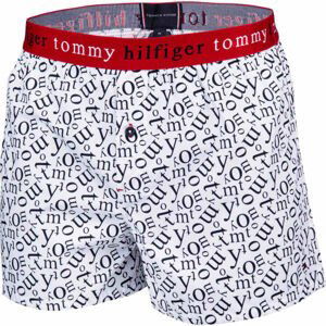 Tommy Hilfiger WOVEN BOXER PRINT bílá M - Pánské boxerky