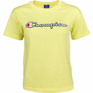 Champion CREWNECK T-SHIRT Dámské tričko, Žlutá,Bílá,Červená, velikost