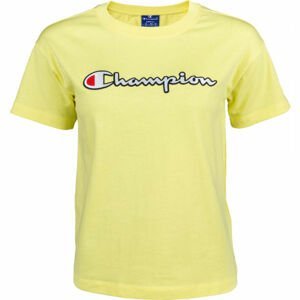 Champion CREWNECK T-SHIRT Dámské tričko, žlutá, veľkosť M