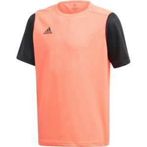 adidas ESTRO 19 JSY JNR Dětský fotbalový dres, Oranžová,Černá, velikost