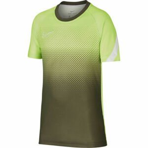 Nike DRY ACD TOP SS GX FP Chlapecké fotbalové tričko, khaki, velikost S