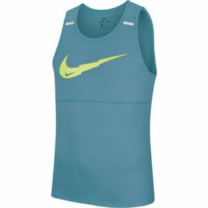 Nike BRTHE RUN TANK WR GX M modrá S - Pánské běžecké tílko