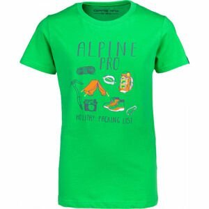 ALPINE PRO SABLO zelená 152-158 - Dětské triko