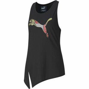 Puma LOGO TIE TANK Dámské sportovní tílko, černá, velikost S