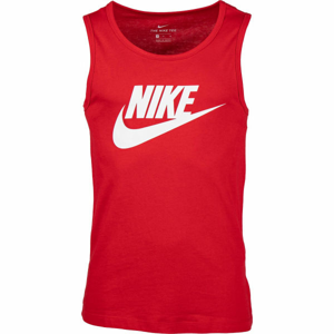 Nike NSW TANK ICON FUTURA červená S - Pánské tílko