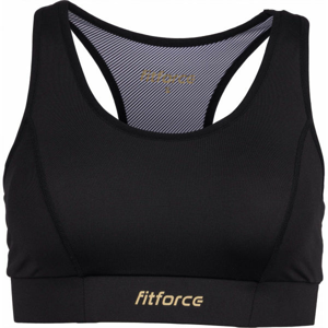 Fitforce PIRA Dámská fitness podprsenka, Černá,Žlutá, velikost