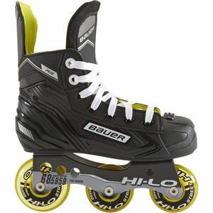 Bauer RH RS SKATE YTH Dětské kolečkové brusle, Černá, velikost 10