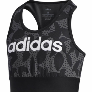 adidas YG XPR BRA TOP tmavě šedá 152 - Dívčí sportovní podprsenka