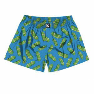 Horsefeathers MANNY BOXER SHORTS (PICKLES) Pánské boxerky, Modrá,Zelená, velikost S