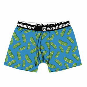 Horsefeathers SINDEY BOXER SHORTS (PICKLES) modrá L - Pánské boxerky