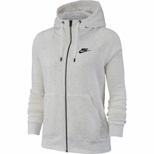 Nike NSW ESSNTL HOODIE FZ FLC W šedá M - Dámská mikina