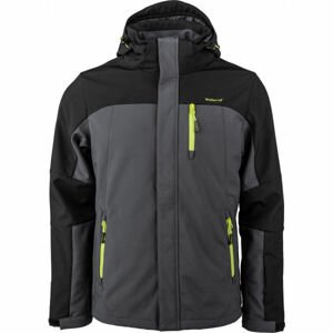 Willard ROC Pánská softshellová lyžařská bunda, tmavě šedá, velikost XXL