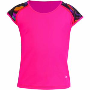 Axis FITNESS T-SHIRT GIRL Dívčí fitness triko, Růžová,Černá,Oranžová, velikost