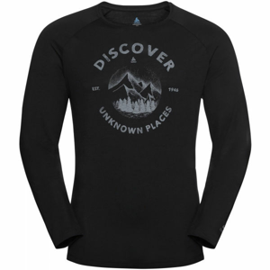 Odlo MEN'S T-SHIRT L/S CREW NECK CONCORD černá L - Pánské tričko