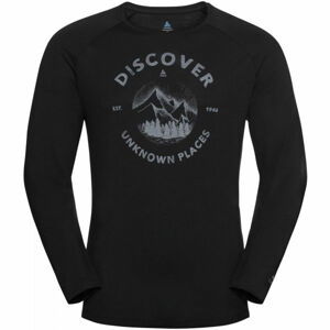 Odlo MEN'S T-SHIRT L/S CREW NECK CONCORD černá M - Pánské tričko